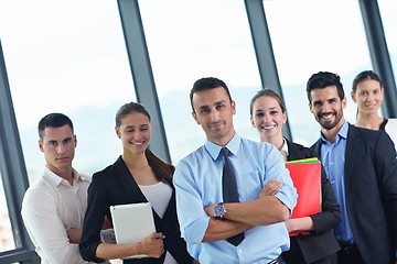 Image showing business people in a meeting at office