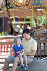 Image showing family at amusement park