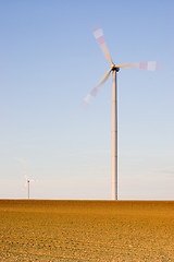 Image showing Two wind-turbines