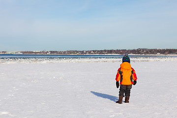 Image showing beach at winter