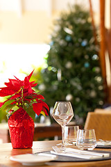 Image showing christmas table setting