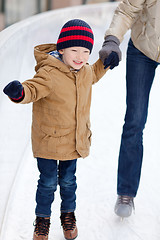 Image showing family skating