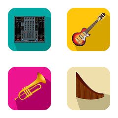 Image showing Music and party icons 4