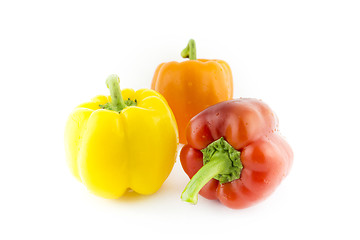 Image showing Group of colorful sweet bell pepper