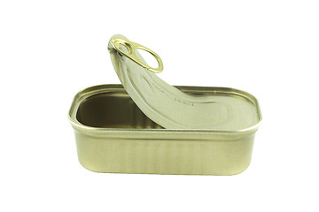 Image showing open empty sardine can