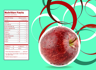 Image showing red apple 