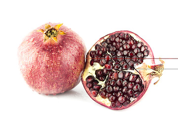 Image showing Ripe pomegranate fruit 