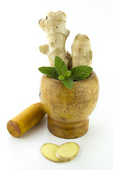 Image showing Fresh Ginger root 