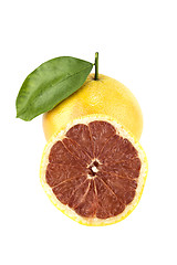 Image showing Ripe appetizing grapefruit 