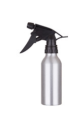 Image showing Silver spray bottle isolated 