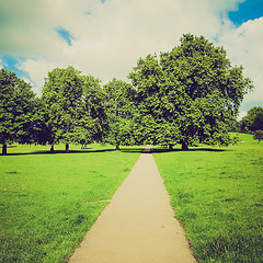 Image showing Vintage look Regents Park, London