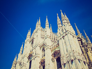 Image showing Retro look Duomo, Milan