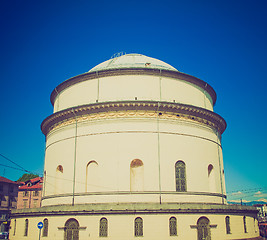 Image showing Retro look Gran Madre church, Turin