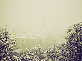 Image showing Retro look Turin view