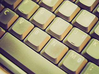 Image showing Retro look Computer keyboard