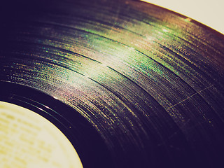 Image showing Retro look Record