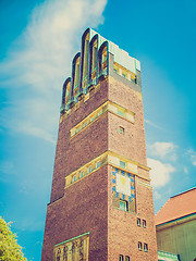 Image showing Retro look Wedding Tower in Darmstadt