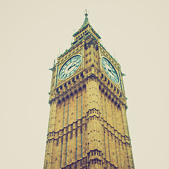 Image showing Vintage look Big Ben