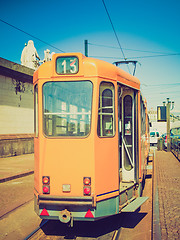 Image showing Retro look A tram