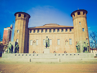 Image showing Retro look Palazzo Madama, Turin