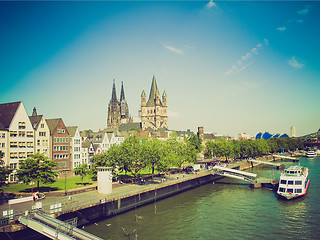 Image showing Retro look Koeln panorama