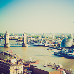 Image showing Vintage look Tower Bridge London