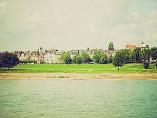 Image showing Retro look River Rhein