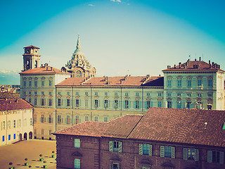 Image showing Retro look Palazzo Reale, Turin
