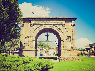 Image showing Retro look Arch of August Aosta