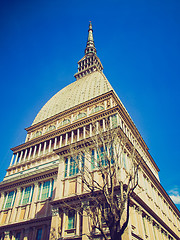Image showing Retro look Mole Antonelliana, Turin