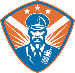 Image showing Policeman Security Guard Police Officer Crest