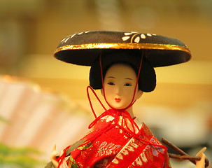 Image showing Geisha doll portrait