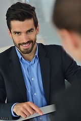 Image showing business people in a meeting at office