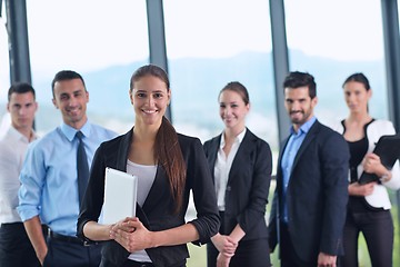 Image showing business people in a meeting at office