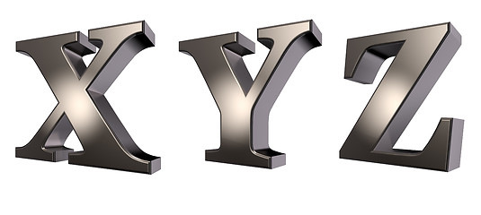 Image showing metal letters