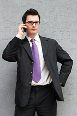 Image showing Businessman on the phone