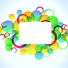 Image showing abstract colorful background with circles for your design, eps10 