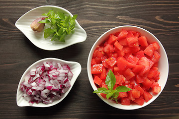 Image showing Chopped  tomatoes.