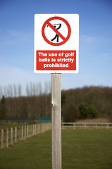 Image showing No to Golf
