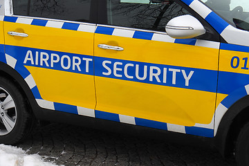 Image showing Airport security car