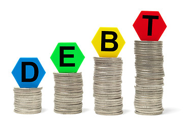 Image showing Growing Debt Concept