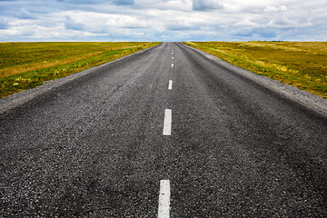 Image showing black asphalt road