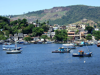 Image showing Fisherman colony in Jurujuba Beach