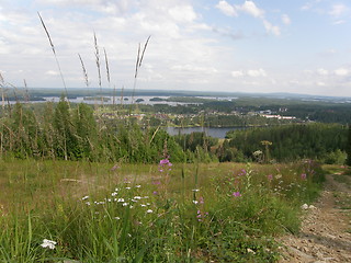 Image showing Tahko ski resort in Finland in summer 