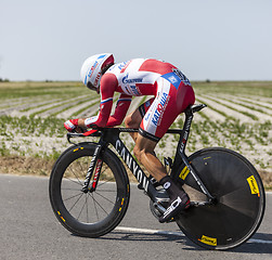 Image showing The Cyclist Daniel Moreno Fernandez