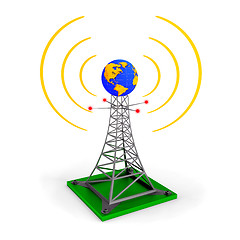 Image showing Abstract wireless tower