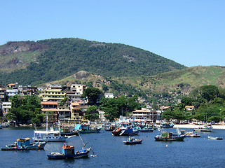 Image showing Fisherman colony in Jurujuba Beach