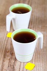 Image showing two cups of tea