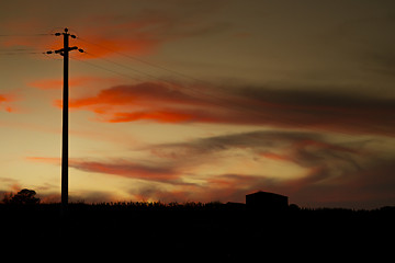 Image showing power sunset