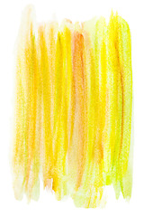 Image showing Abstract yellow watercolor background.